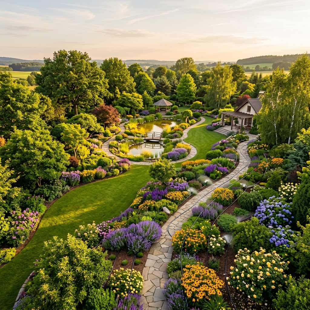 Prekrasan uređen vrt tvrtke Hortida